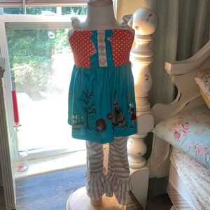 Thanksgiving small boutique outfit size 3T I believe